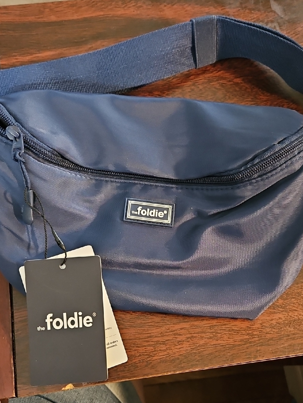 The Foldie Navy Men’s Belt Bag — Compact Everyday Waist Pack